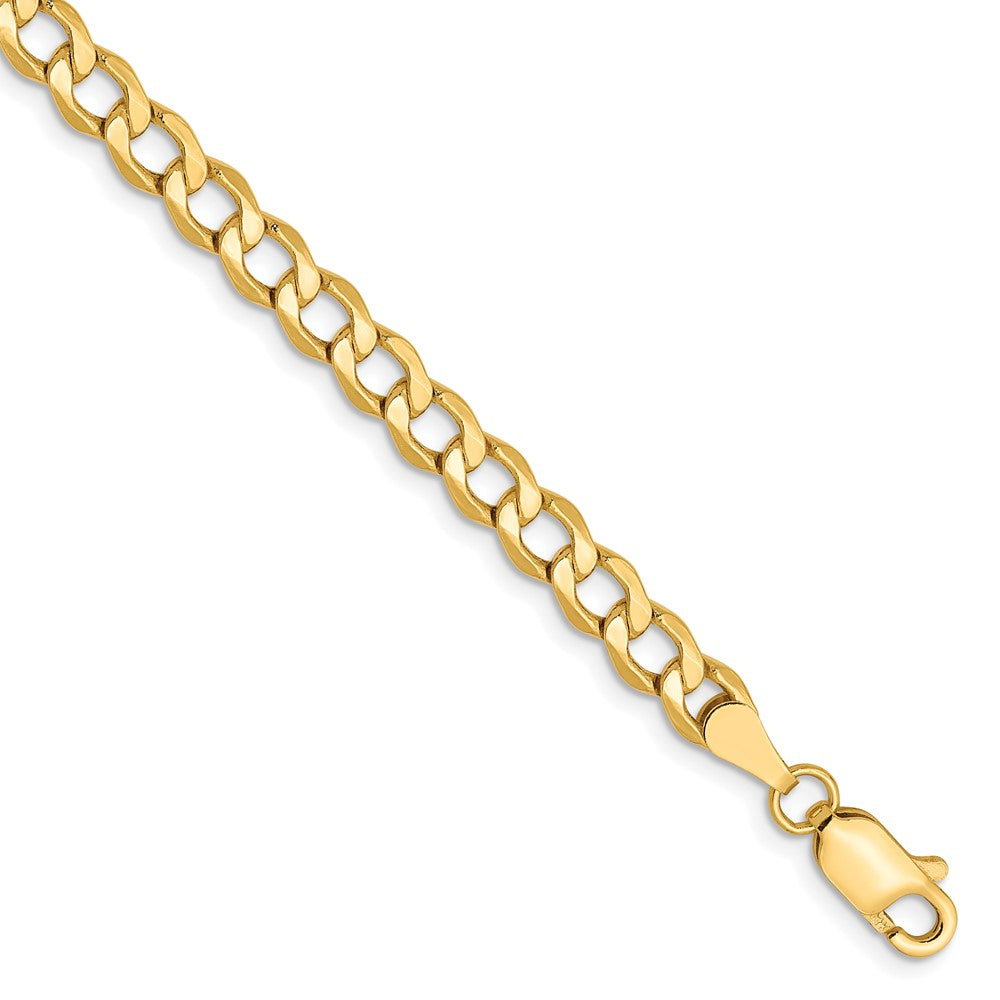 10K 4.3mm Halbmassiv Panzer Gliederarmband