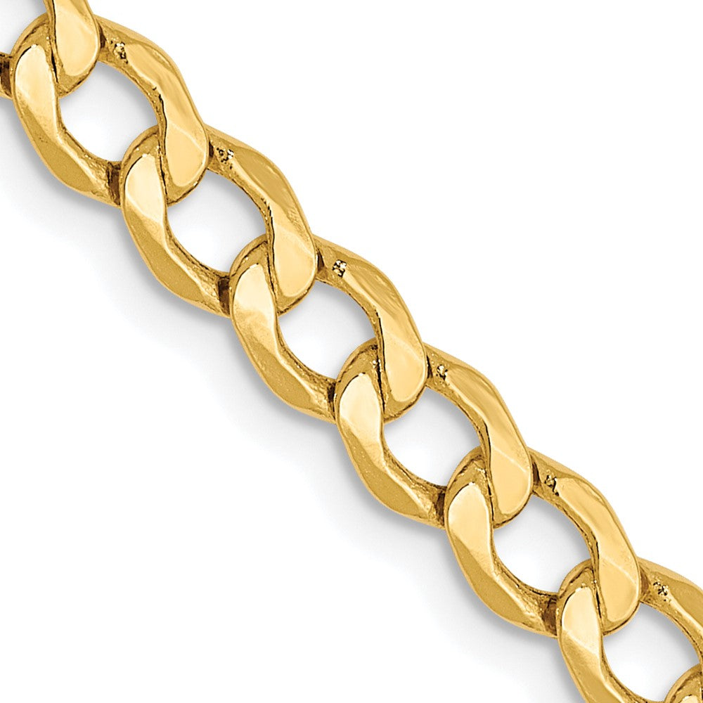 10K 4.3mm Halbmassiv Panzer Halskette