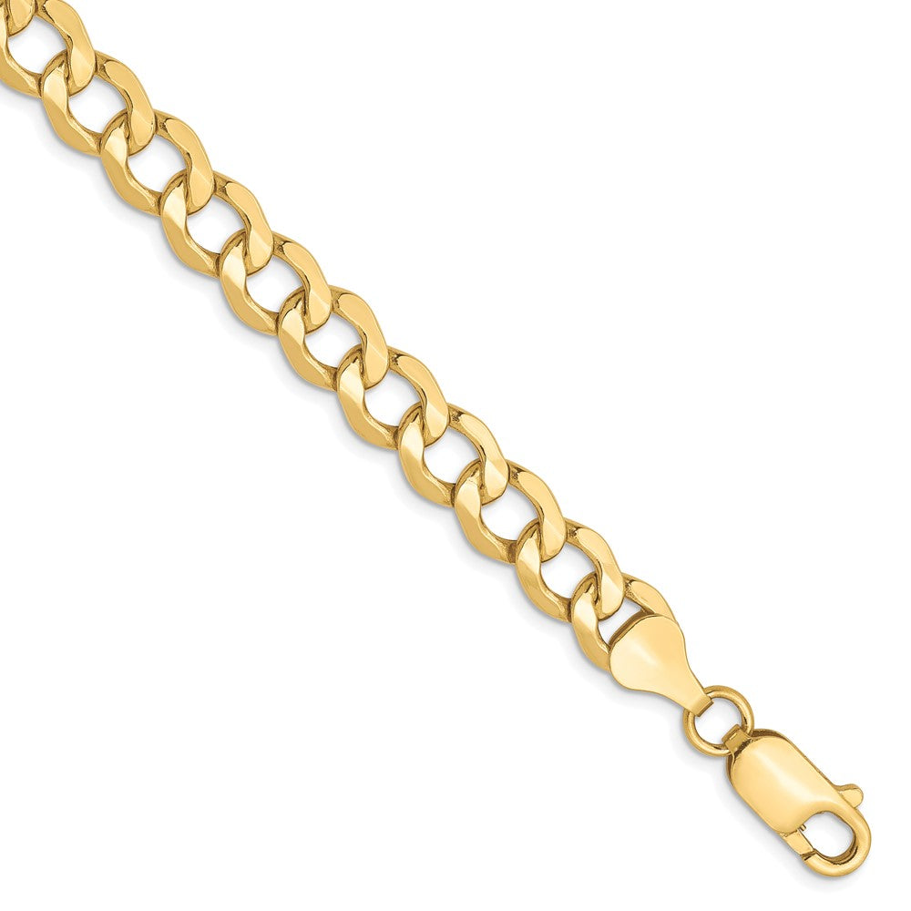 10K 6.5mm Halbmassiv Panzer Gliederarmband