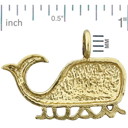14K Gold Maui-Wal-Gleitanhänger