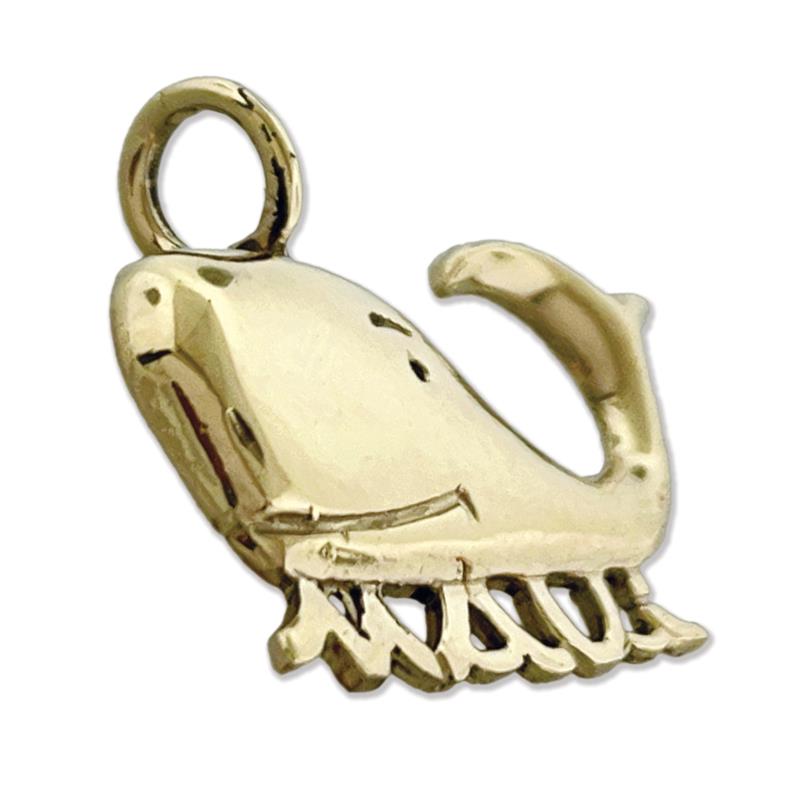14K Gold Maui-Wal-Gleitanhänger