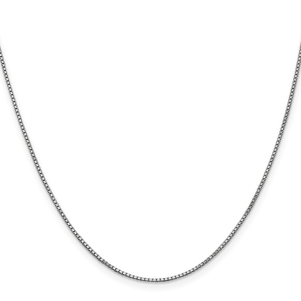 14K Weißgold 1mm Venezianer Halskette