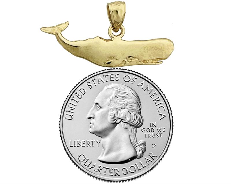 14K Gold Sperm Wal
