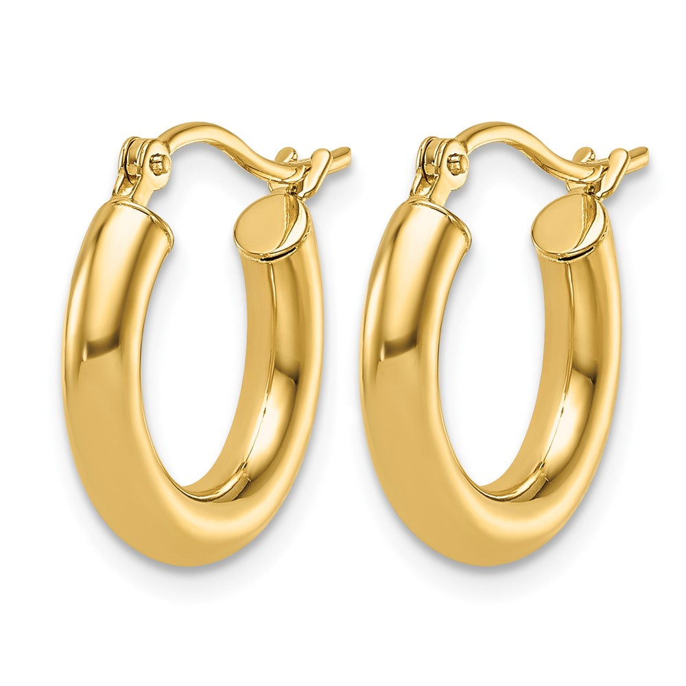 14K Gelbgold Poliert Creolen