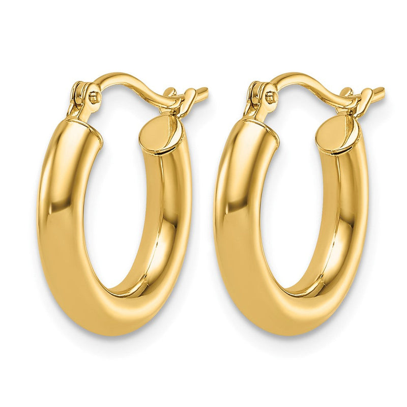 14K Gelbgold Poliert Creolen