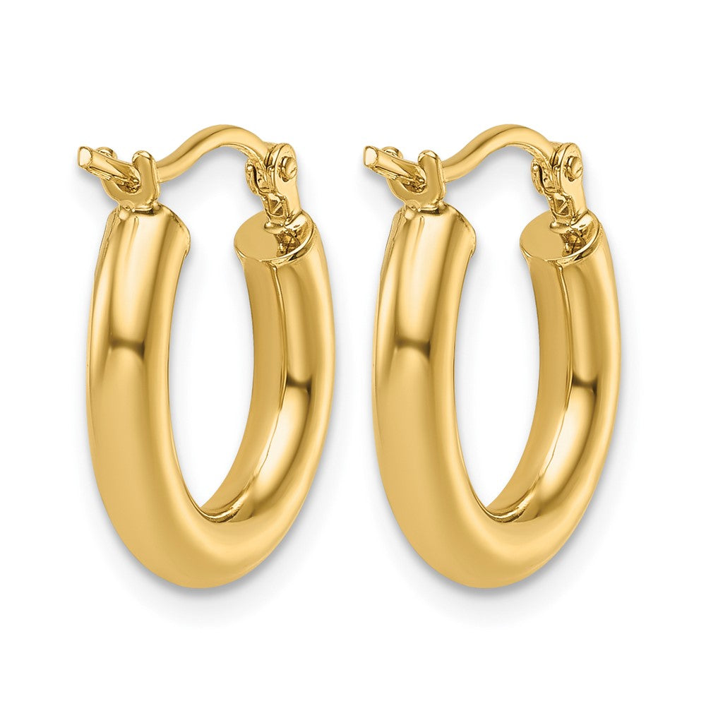 14K Gelbgold Poliert Creolen