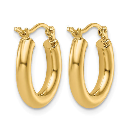 14K Gelbgold Poliert Creolen