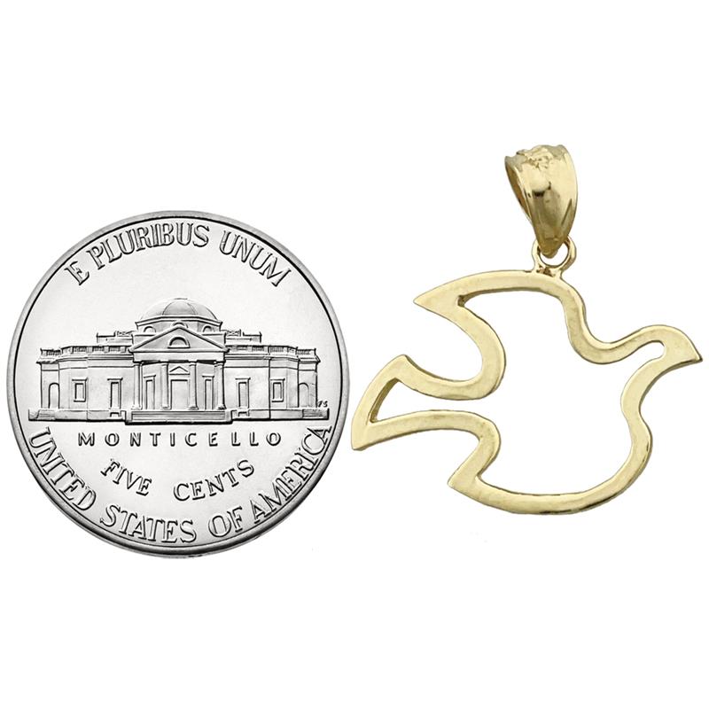 Charm Heiliger Geist Taube aus 14K Gold