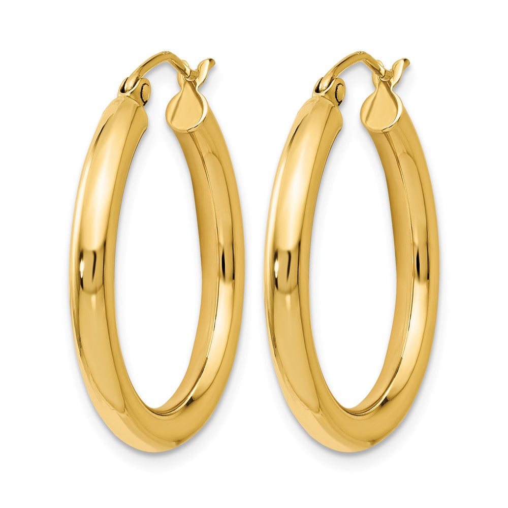 14K Gelbgold Poliert Creolen