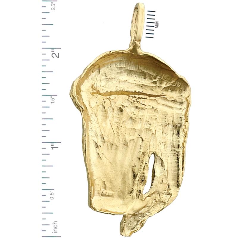 14K Gold 46mm Jesus-Christus-Kopf-Anhänger