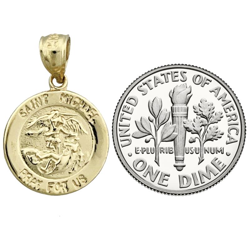 14K Gold Saint-Michael-Charm