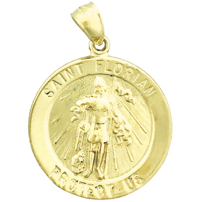 14K Gold Anhänger „Heiliger Florian“