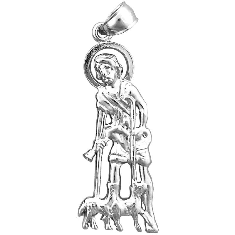 14K Gold 30MM Heiliger Lazarus Anhänger