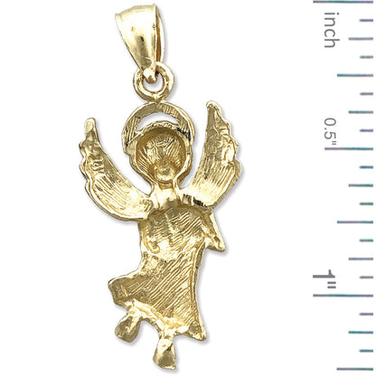 14K Gold Anhänger „Engel mit Heiligenschein“