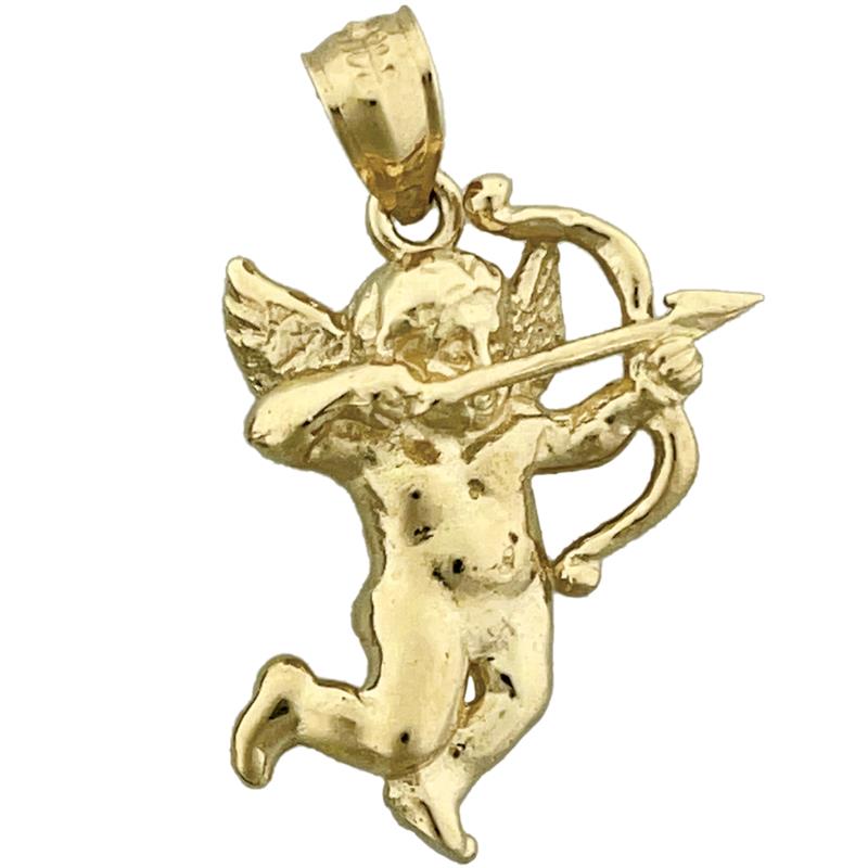 14K Gold Cupid-Engel-Charm