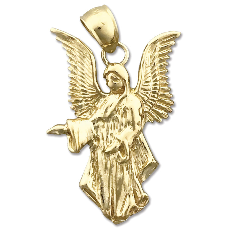 14K Gold 25MM Schutzengel-Anhänger