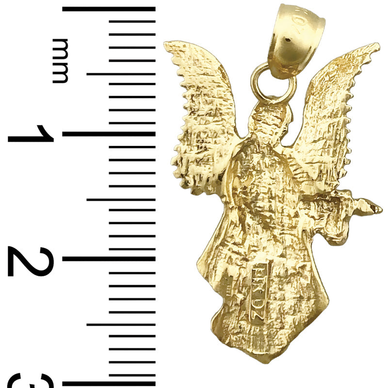 14K Gold 25MM Schutzengel-Anhänger