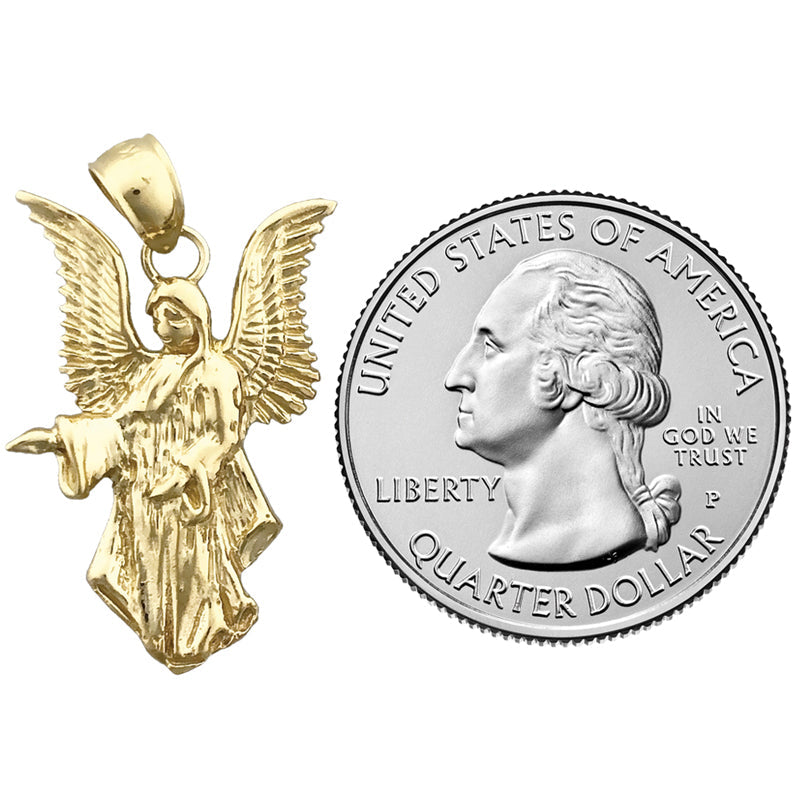 14K Gold 25MM Schutzengel-Anhänger