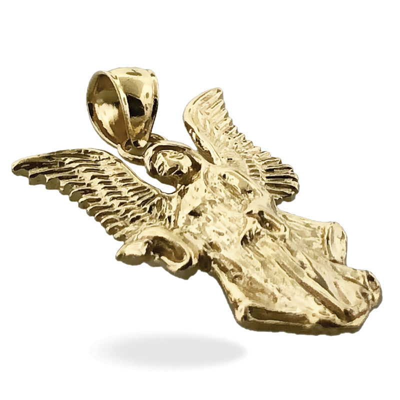14K Gold 25MM Schutzengel-Anhänger