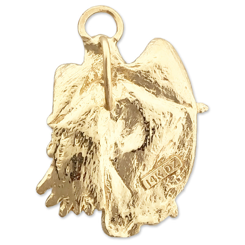 14K Gold Anhänger Schutzengel
