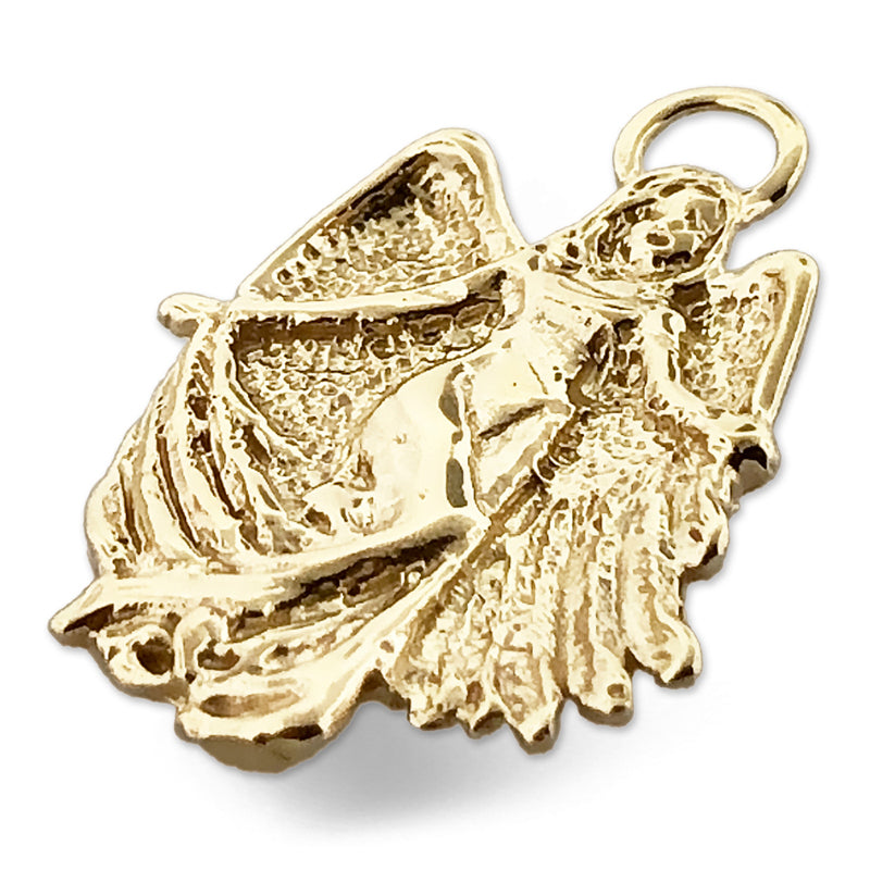 14K Gold Anhänger Schutzengel