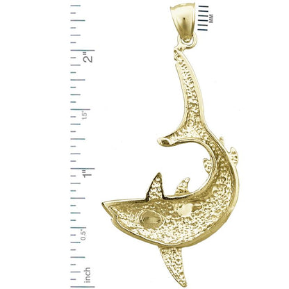 14K Gold Anhänger Tigerhai