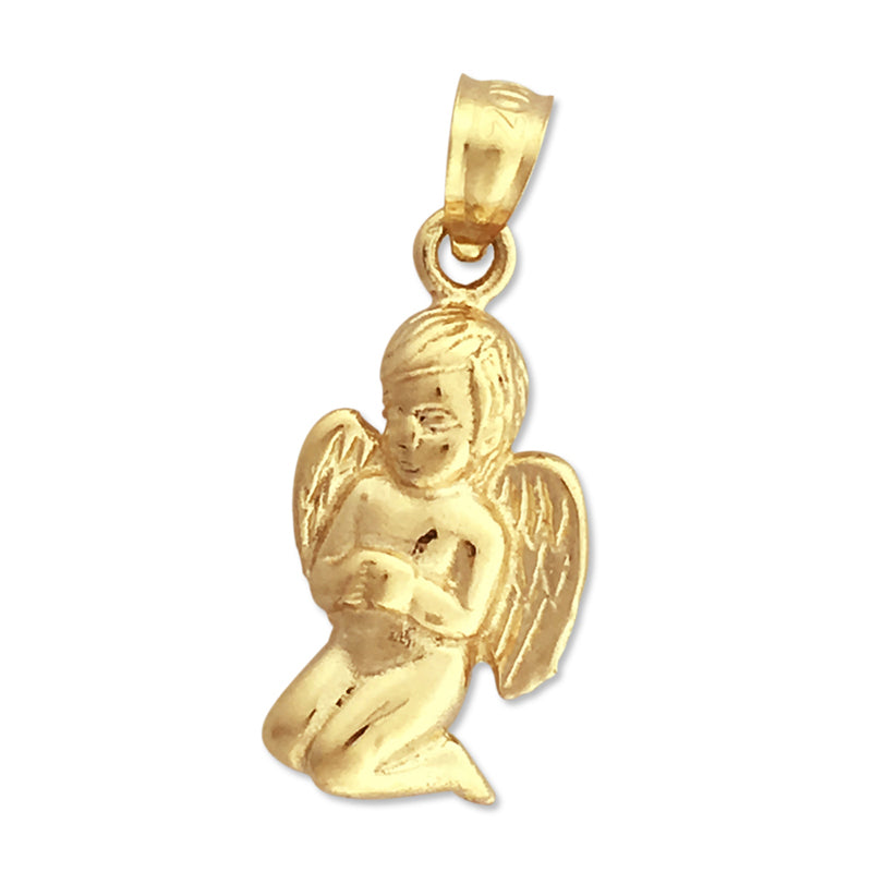 14K Gold Charm Betender Engelsjunge
