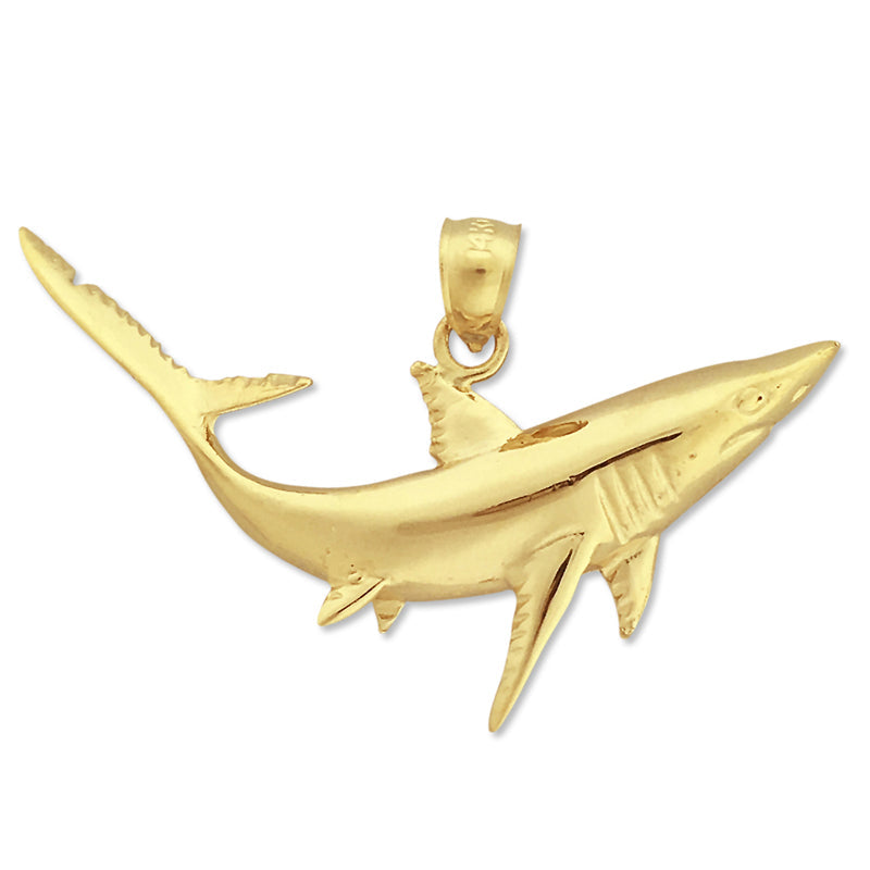 14K Gold Hai-Anhänger