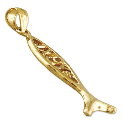 14K Gold Ichthys IXOYE Anhänger