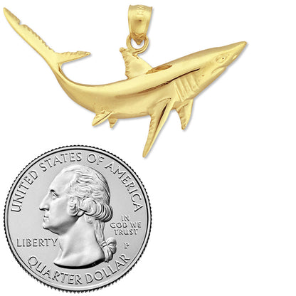 14K Gold Hai-Anhänger