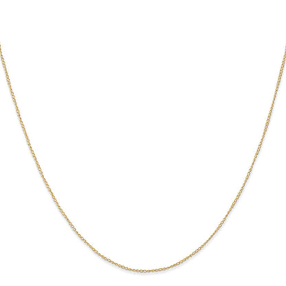 14K Gelbgold Carded.5mm Panzer mit Federring Verschluss Halskette
