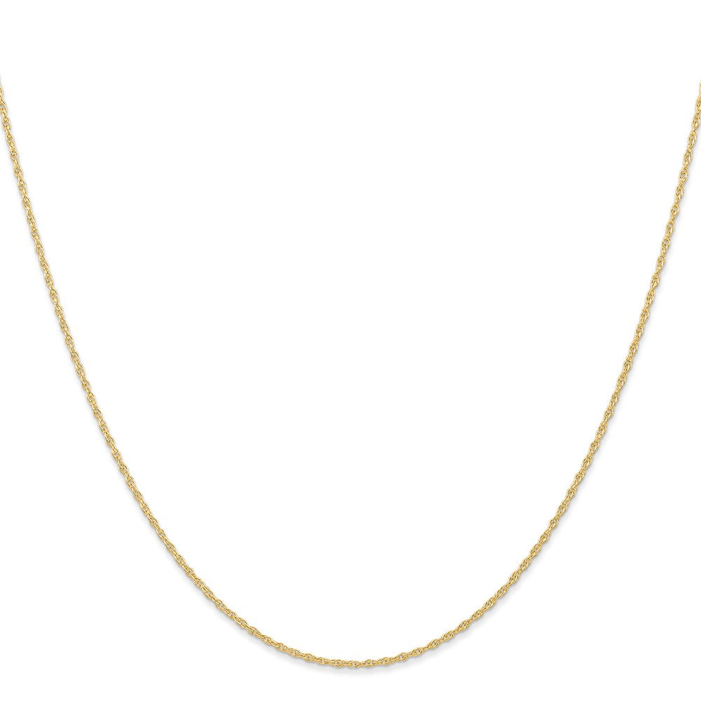 14K Gelbgold Carded.95mm Ankerkette Kordel mit Federring Verschluss Halskette