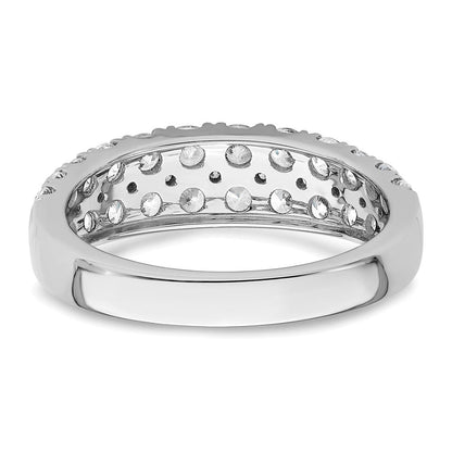 True Origin 14K Weißgold Ehering mit 1,25 ct. im Labor gezüchteten Diamanten VS+ F+, zweireihig, komplett