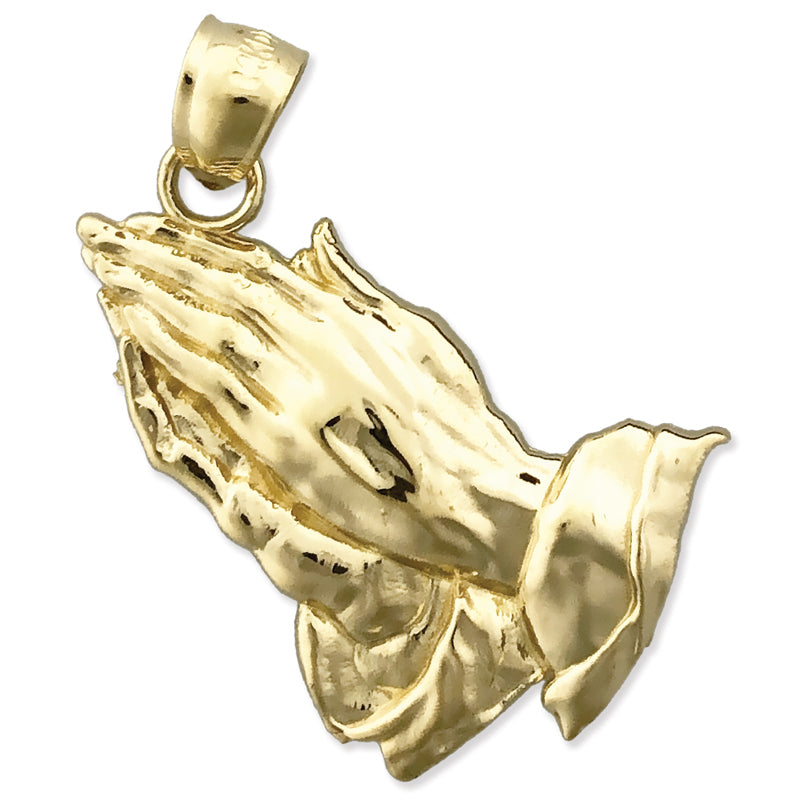 Betende-Hände-Anhänger aus 14K Gold