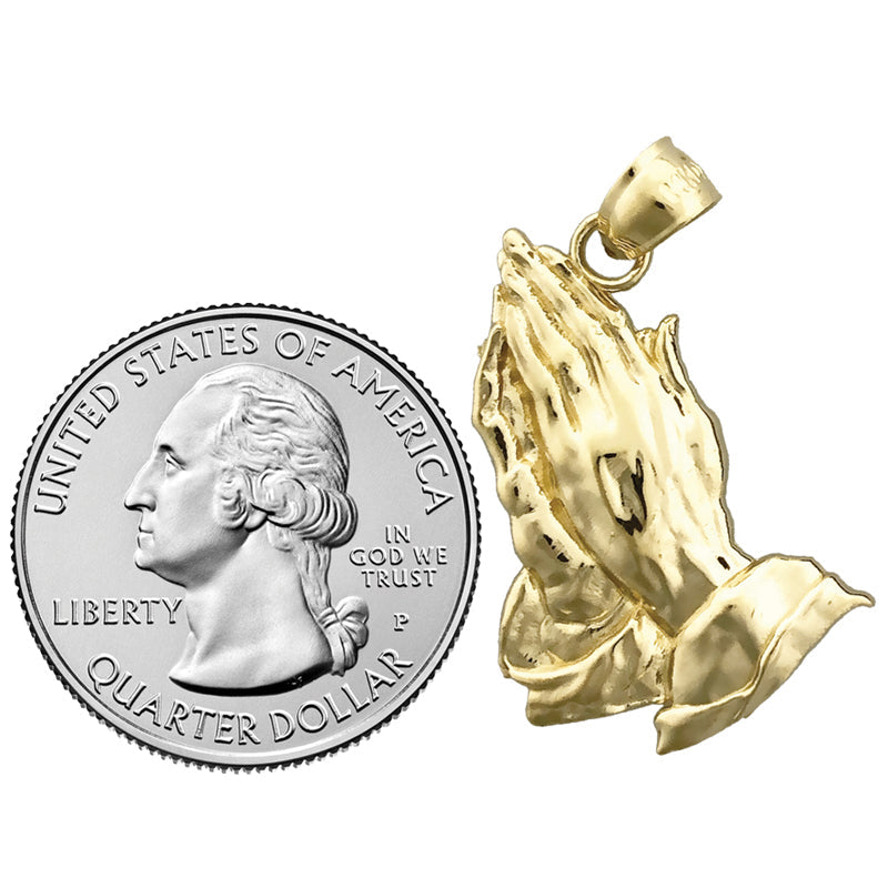Betende-Hände-Anhänger aus 14K Gold