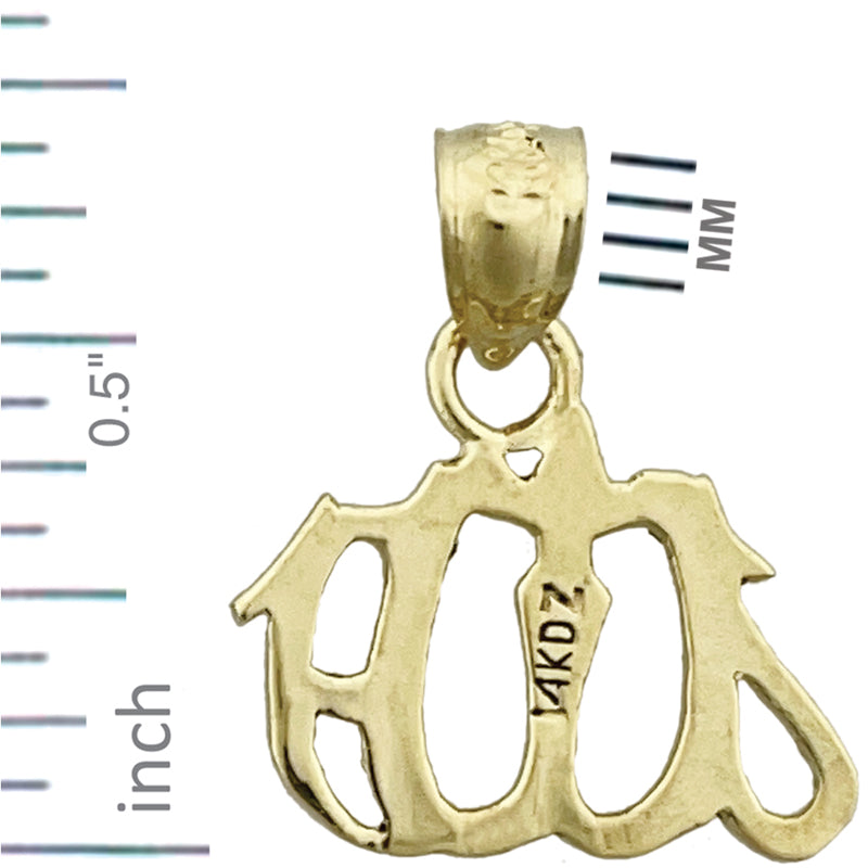 14K Gold Allah-Charm