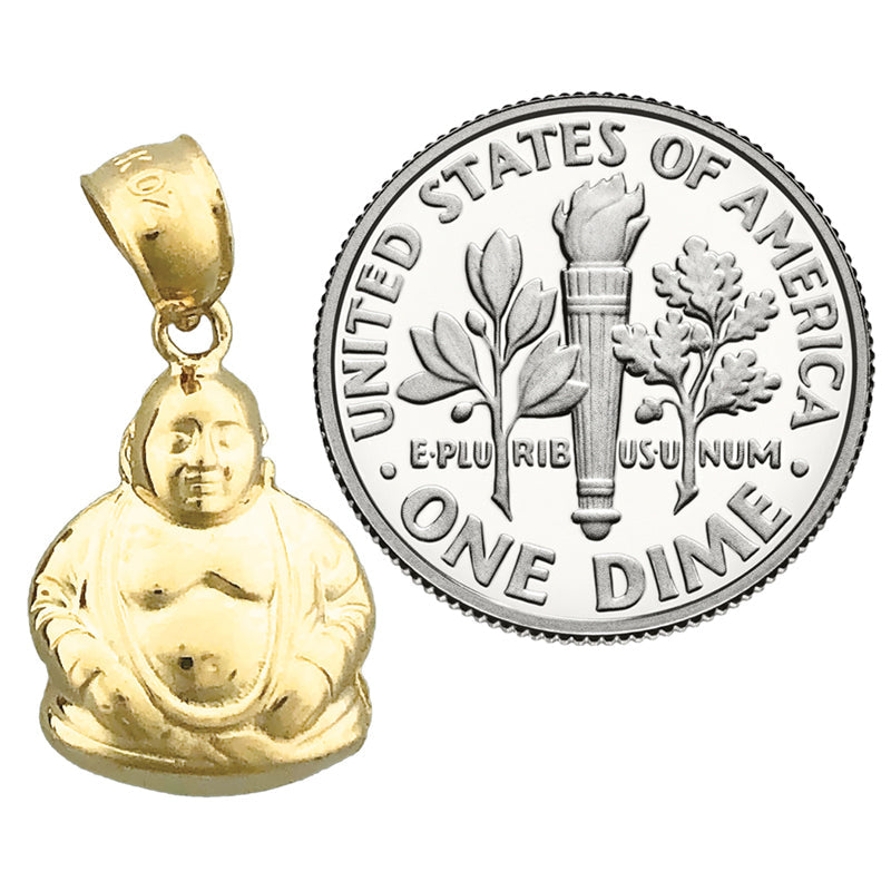 14K Gold Buddha-Charm