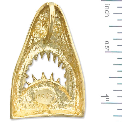 585 Gold Haifischgebiss-Anhänger/Gleitanhänger