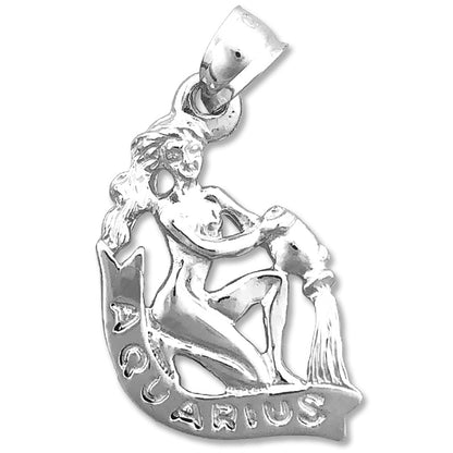 14K Gold 3-D Sternzeichen Wassermann Charm
