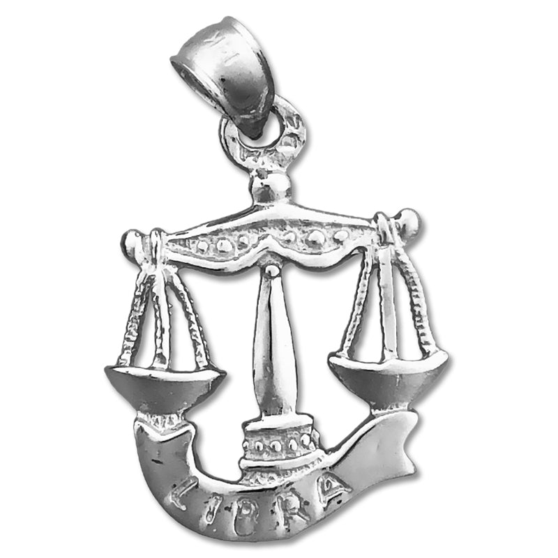 14K Gold 3-D Sternzeichen Waage Charm