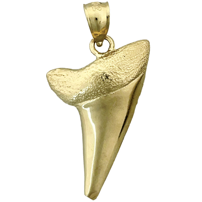 14K Gold Hai-Zahn-Anhänger