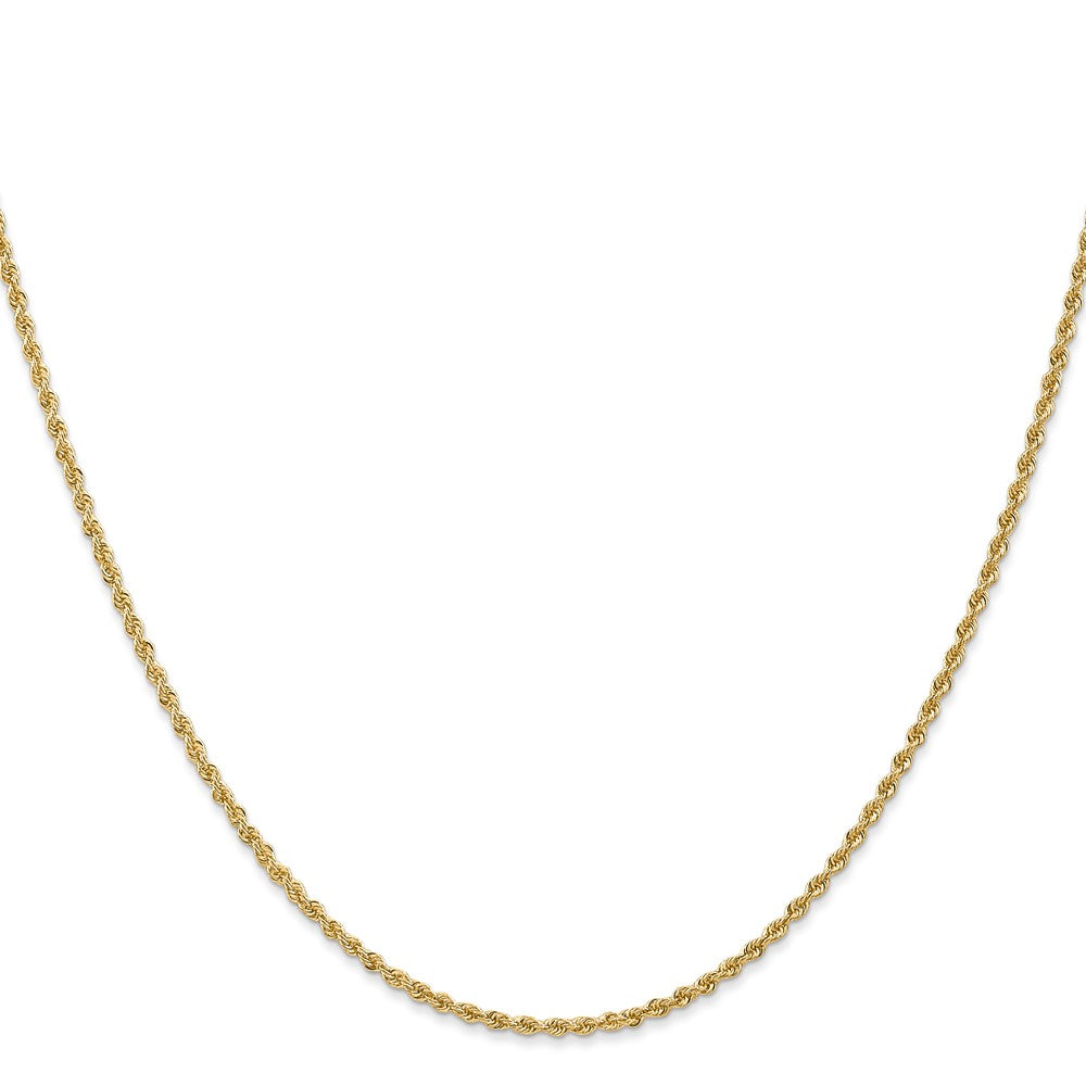 14K Gelbgold 1.6mm Massiv Normal Kordel Halskette