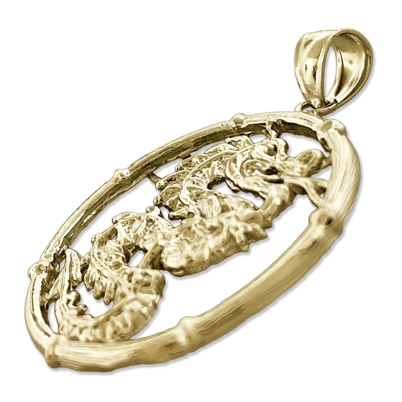 14K Gold Anhänger Chinesisches Sternzeichen Drache
