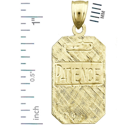 14K Gold Geduld Chinesisches Sternzeichen Charm