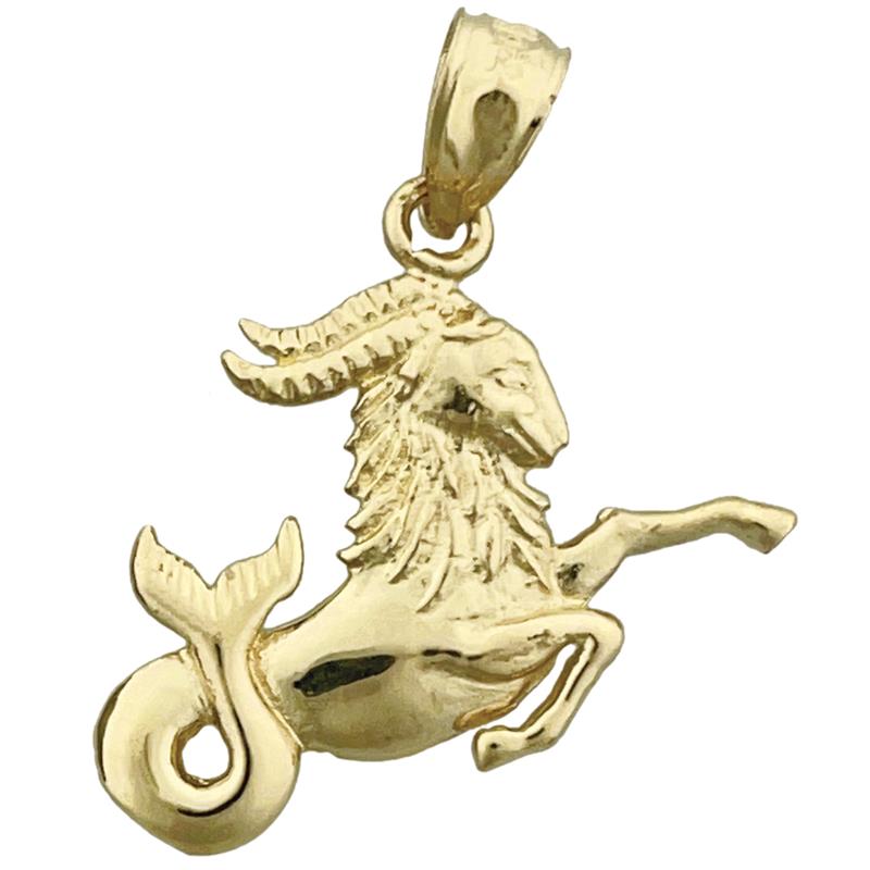 Steinbock-Anhänger aus 14K Gold