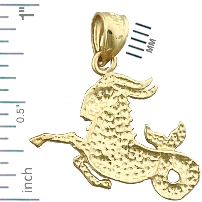 Steinbock-Anhänger aus 14K Gold