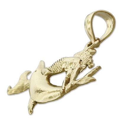 14K Gold Sternzeichen-Anhänger Fische