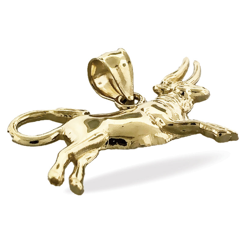 14K Gold Sternzeichen-Anhänger Stier