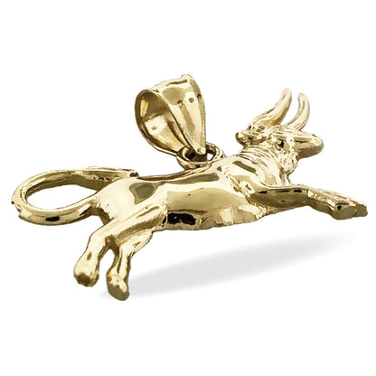 14K Gold Sternzeichen-Anhänger Stier