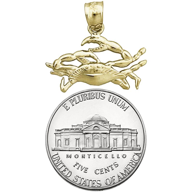 Krebs Sternzeichen-Charm aus 14K Gold
